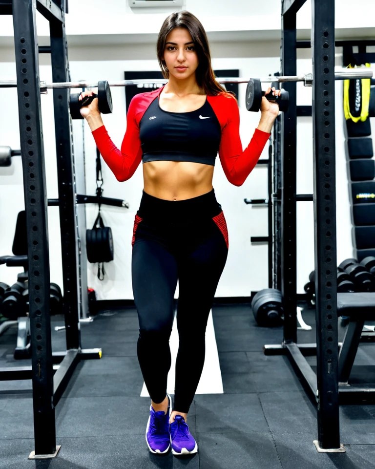 Naz, istanbul gym mirror room post-workout, fitness editorial